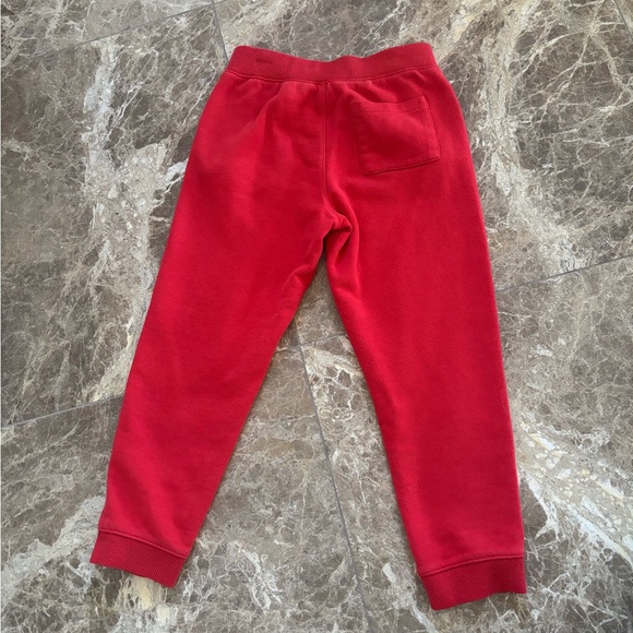 Janie and Jack Vibrant Red Kids Joggers - Picture 2 of 6